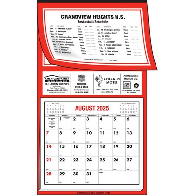 Sports Schedule Standard Calendar