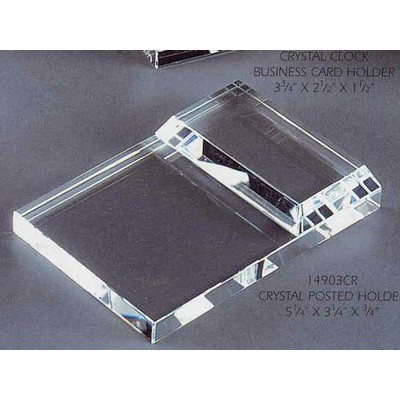 Crystal Award Posted Memo Holder