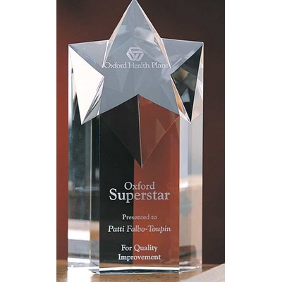 Megastar Optic Crystal Award (4"x8")