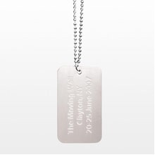 Stamped Aluminum Dog Tag