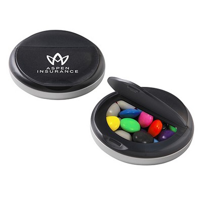 Snap Top Candy Case - Chocolate Button Candy