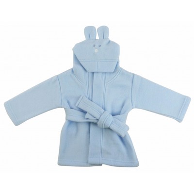 Pastel Fleece Hooded Bath Robe