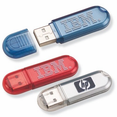 Mini USB Flash Drive w/Key Chain (512 MB)