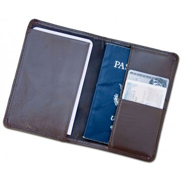 Classic Leather Chocolate Brown Passport Holder