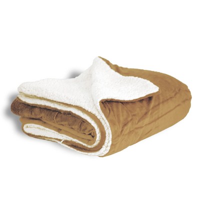 Camel Brown Sherpa Blanket