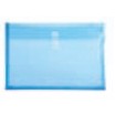 Blue Poly Envelope w/Button String Closure (13" x 9 ¾" x 1 1/8")