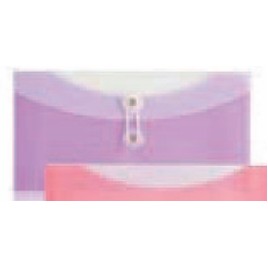 Grape Purple 2 Pocket Check Size Poly Envelope (9 ¾"x5 ¼")