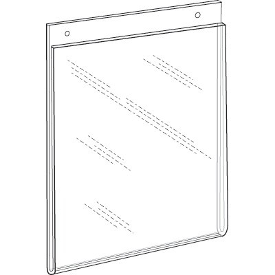 Wall Mount Ad Frame W/ 2 Top Mounting Holes (5"x7")