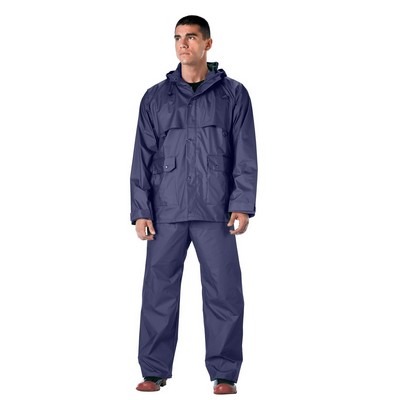 Navy Blue Microlite Rainsuit Jacket & Pants (2XL, 3XL)