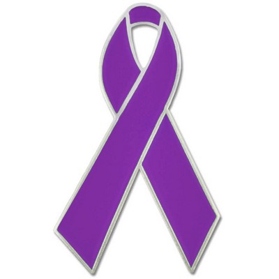 Purple Awareness Ribbon Lapel Pin