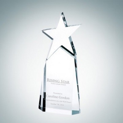 Triumphant Star Optical Crystal Award (Clear)