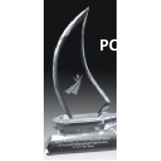 Crystal Series Boat Crystal Award