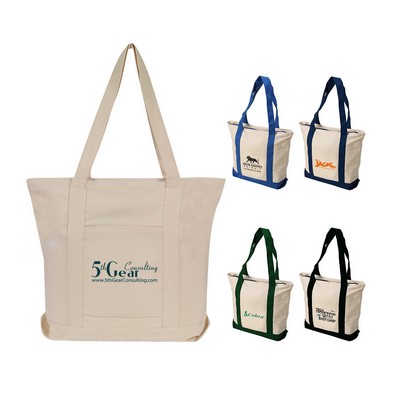 Cotton Canvas Heavy Duty Boat Tote Bag