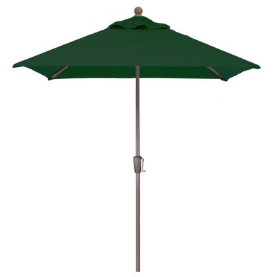 US Made 6 1/2' Square (9' Diagonal) Commercial Market Umbrella w/HD Aluminum Pole & Fiberglass Ribs