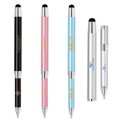 Metal Extending Ballpoint Stylus Pen