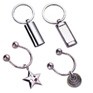 Stock Horseshoe Key Chain w/Round Multicolor Dangler