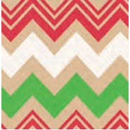 Zig Zag Christmas Kraft Gift Wrap (417')