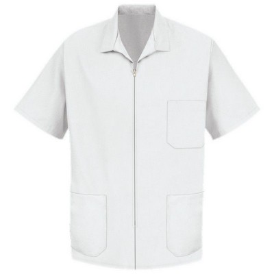 Red Kap™ Men's Zip-Front Smock - White