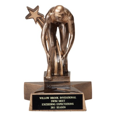 Resin Female Swimming Trophy