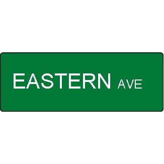 Engineer Grade Reflective Custom Street Sign w/reflective lettering - Green - 6" x 30"