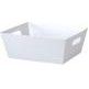 Small Solid White Gift Basket Market Tray