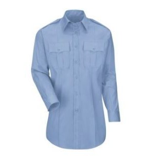 Horace Small™ Women's Long Sleeve New Dimension® Plus Light Blue Shirt