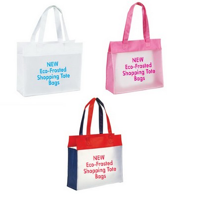 Environmental Frosted Shopping Tote Bag