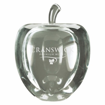 Crystal Apple with Flat Face