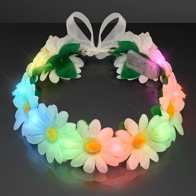 Light Up Daisy Chain (Combo Headband, Belt & Sash) - BLANK