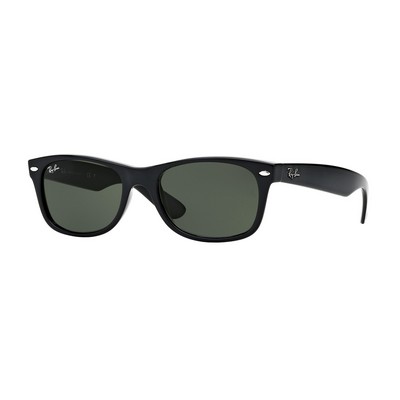 Ray-Ban® Black/Green Small Frame New Wayfarer Sunglasses