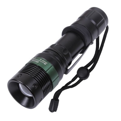 Black 3 Watt Cree Flashlight w/ Zoom