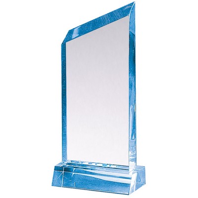 Sapphire Wedge Acrylic Award 7 3/4"H