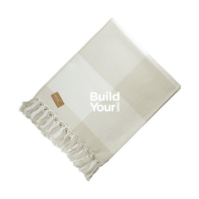 100% Organic Cotton Throw Blanket - Low Minimum