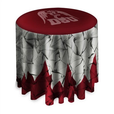 Premium Bar-Height Round Table Throw With Overhang