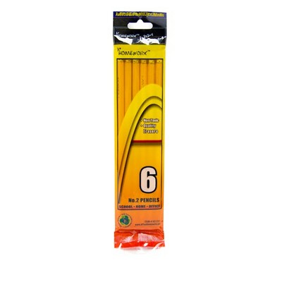 #2 Pencils - 6 Count, Unsharpened (Case of 48)