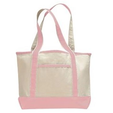 Q-Tees Small Canvas Deluxe Tote