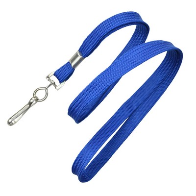 3/8" Blank Lanyard w/Swivel Hook (Royal Blue)