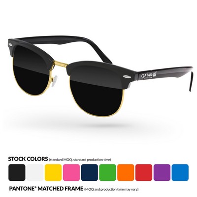 Metal Club Promotional Sunglasses W/ Temple Imprint