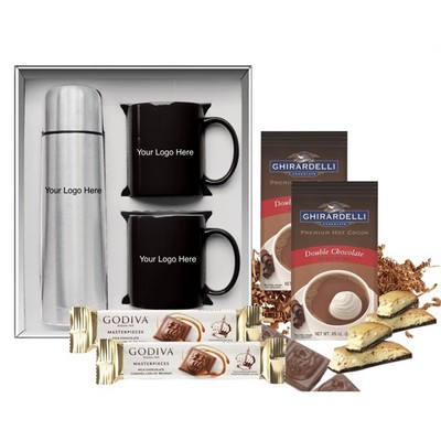 Thermos & Mug Set with Cocoa & Godiva