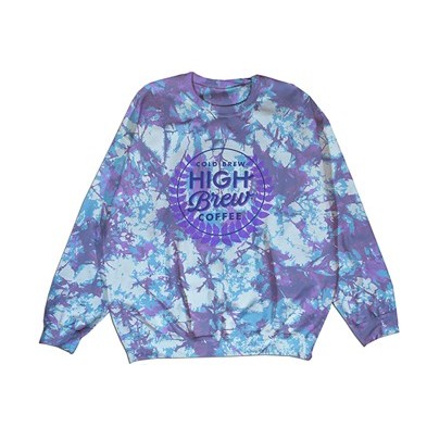 French Terry Crewneck Sweatshirt w/Allover Print