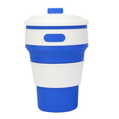 12 oz Travel Silicone Collapsible Coffee Mug