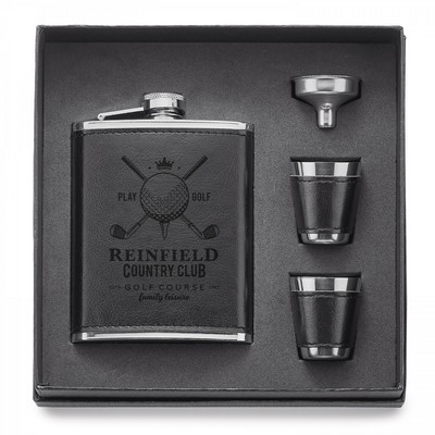 Fabrizio 4 - Piece Flask Set