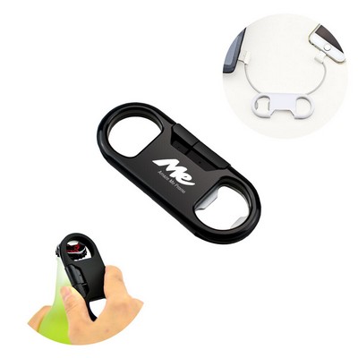 3-in-1 Bottle Opener w/Charging Cable