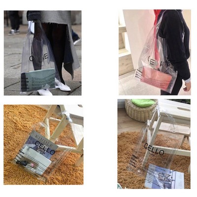 New Fashion Transparent Ins PVC Beach Shopping Bag