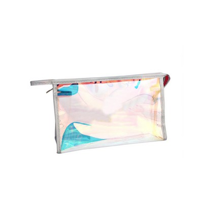 Laser Transparent Colorful hologram Makeup Cosmetic Bag