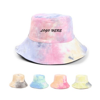 Double-Sided Reversible Tie Dye Cotton Bucket Hat