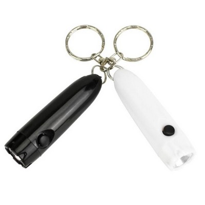 Clear Bullet LED Keychain