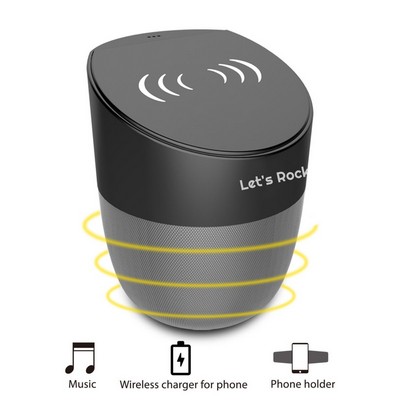 Wireless Charging Pad & Bluetooth Speaker