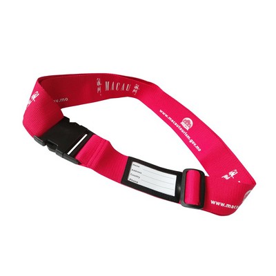 Polyester Luggage Belt/ Travel Strap With Label