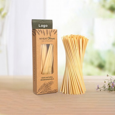 Natural Straws Disposable Organic Pack of 100